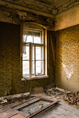 an old dilapidated empty room