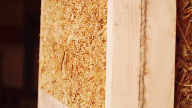Straw panel frame construction technology.