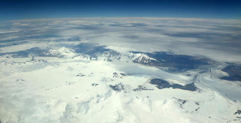 Fototapeta premium Glaciar Gran Nunatak y Viedma. Parque de los glaciares, Patagonia