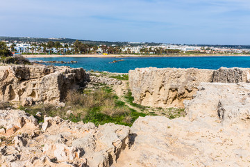rocky soil in the area of Ayia Napa, Cyprus