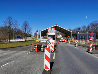 Grenzübergang Pattburg / Dänemark  geschlossen