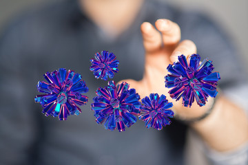epidemic coronavirus 2019-nCoV 3d (2019-nCoV). .