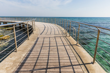 Fototapeta premium views from the waterfront in the center of Ayia Napa, Cyprus