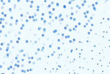 Light Pink, Blue vector background with beautiful snowflakes.
