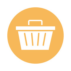 shopping basket commerce block style icon
