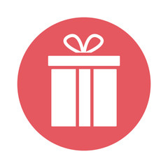gift box present block style icon