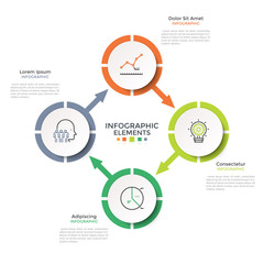 Modern Infographic Template. Vector