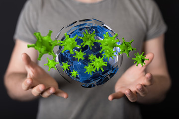 epidemic coronavirus 2019-nCoV, Novel Coronavirus Alert outbreak . Virus Covid 19-NCP. Spread of...