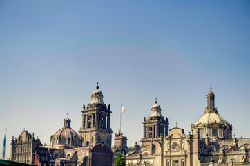 Fototapeta na wymiar Mexico City, Templo Mayor Ruins