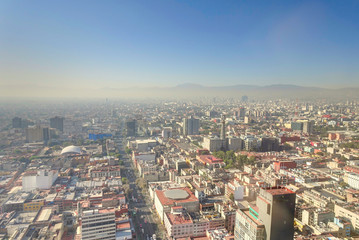 Fototapeta na wymiar Mexico City Aerial View