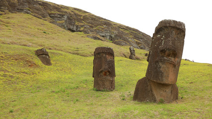Cantera Rano Raraku en Isla de Pascua