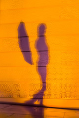 umbrella, silhouette and love 