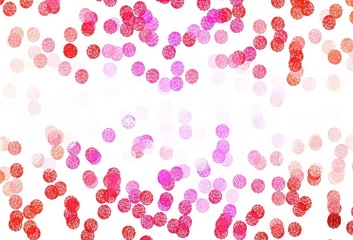 Light Pink, Yellow vector layout with circle shapes.