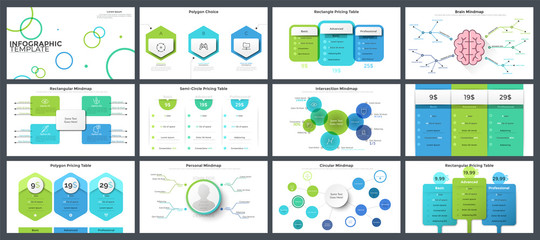 Collection of presentation templates