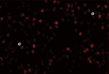 Light Red vector template with circles.