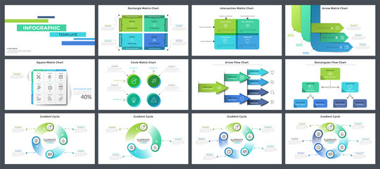 Collection of presentation templates