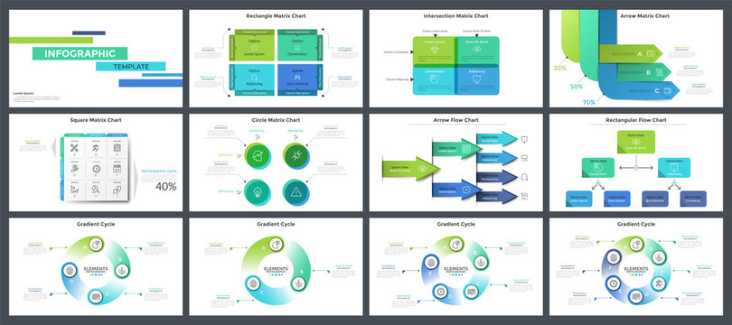 Collection of presentation templates