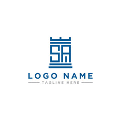 logo design inspiration for companies from the initial letters of the SA logo icon. -Vector