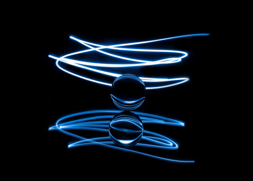 Glaskugel Lightpainting