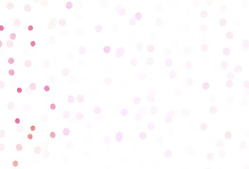 Light Pink vector texture with disks.