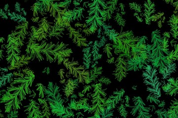 Colorful botanical illustration background. Leaf wallpaper