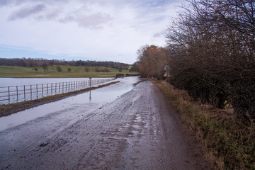 Flooded Road in Yorkshire
