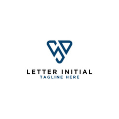 logo design inspiration for companies from the initial letters of the SD logo icon. -Vector