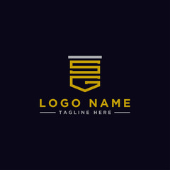 logo design inspiration for companies from the initial letters of the SG logo icon. -Vector