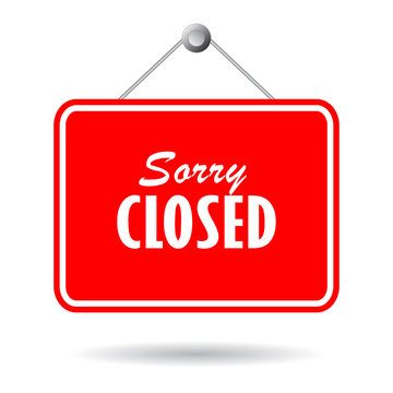 Closed vector sign