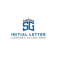 logo design inspiration for companies from the initial letters of the SG logo icon. -Vector