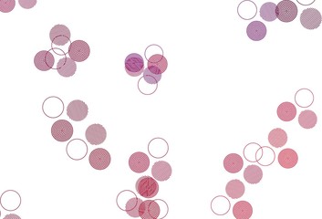 Light Purple, Pink vector pattern with spheres.
