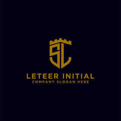 logo design inspiration for companies from the initial letters of the SL logo icon. -Vector