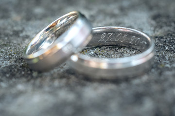 Wedding Ring symbol of love and human relationships commitment
