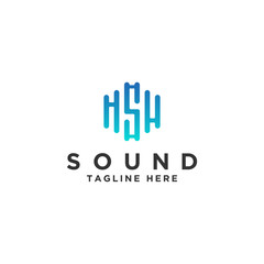 design logo Sound wave vector icon - Vector