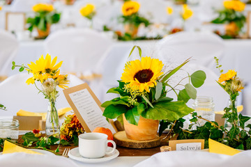 Sunflower Wedding decoration autumn celebration