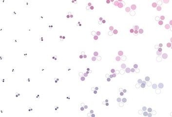 Light Purple, Pink vector template with circles.