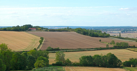 Paysage agricole en Auvergne