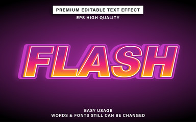 flash text effect