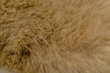 Background and texture of the fur macro image, artificial fabric