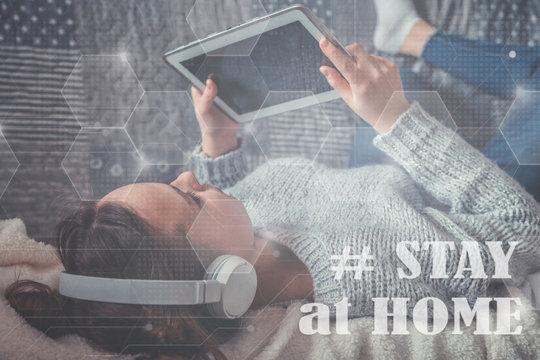 Coronavirus. Quarantine. isolation, social distancing, work from home, stay home concept, home office, working home, self-isolation, Online education freelance work. Coronavirus pandemic world.