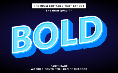 blue bold text effect