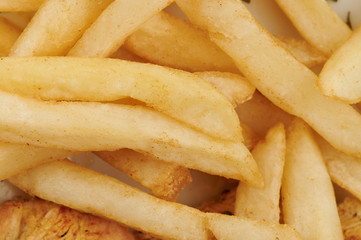 Crispy golden color french fries