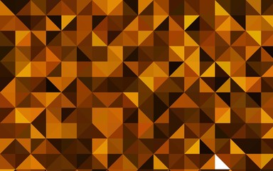Fototapeta premium Dark Orange vector shining triangular template. Glitter abstract illustration with an elegant design. The best triangular design for your business.
