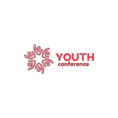 Fototapeta na wymiar Youth Conference Logo Template