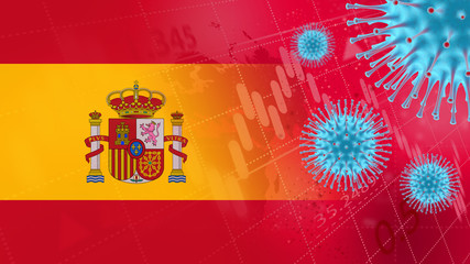 Coronavirus attacks Spain. Economic impact. CoronaVirus Alert.