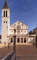 Fototapeta na wymiar the beautiful spoleto cathedral, umbria, Italy