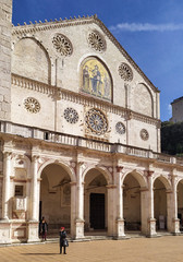 Fototapeta na wymiar the beautiful spoleto cathedral, umbria, Italy