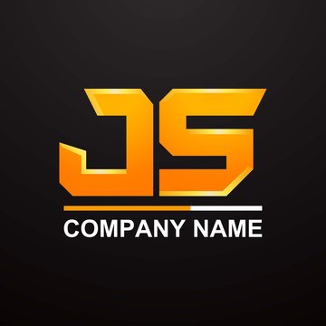 JS initial logo monogram designs modern templates sign, logo, abstract, symbol, initial, letter, icon, design, business .