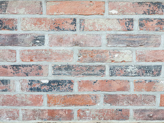 background texture old red brick wall