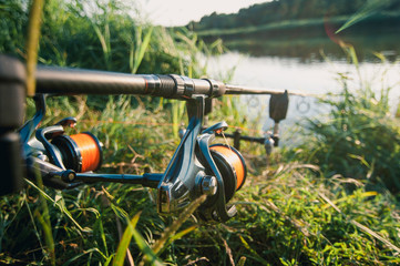 Fishing adventures, carp fishing. Is fishing with carpfishing technique. Carp fishing